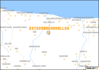 map of Esterābād Maḩalleh