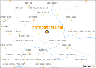 map of Esteras de Lubia