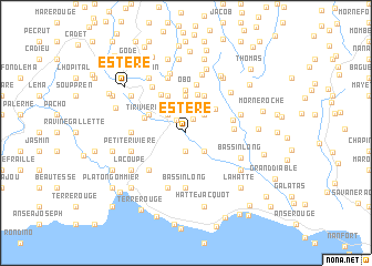 map of Estère