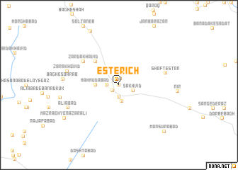 map of Esterīch