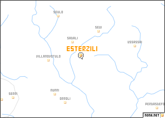 map of Esterzili