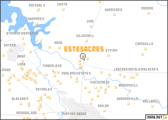 map of Estes Acres