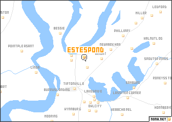 map of Estes Pond