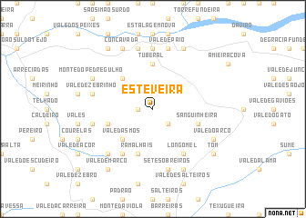 map of Esteveira