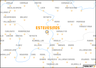 map of Estevesiños