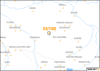 map of Estīār