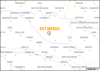 map of Estibeaux