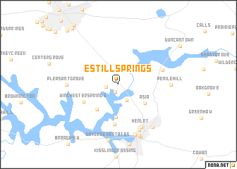 map of Estill Springs