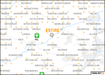 map of Esting