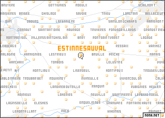 map of Estinnes-au-Val