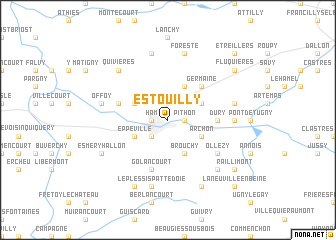 map of Estouilly