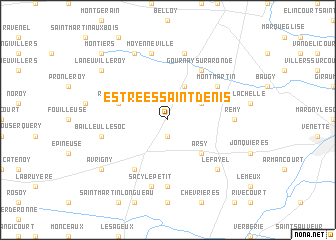 map of Estrées-Saint-Denis