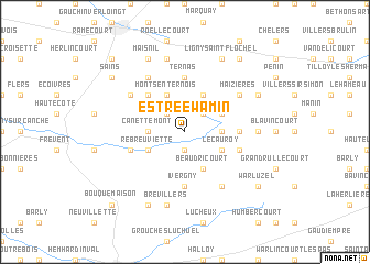 map of Estrée-Wamin