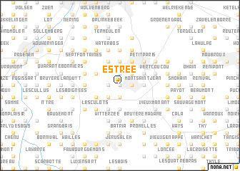 map of Estrée