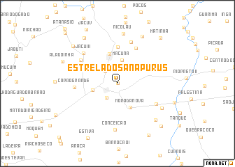 map of Estrêla dos Anapurus