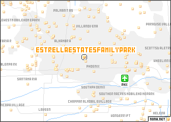 map of Estrella Estates Family Park