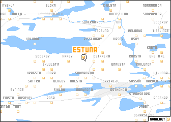 map of Estuna