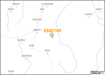 map of Esuetan