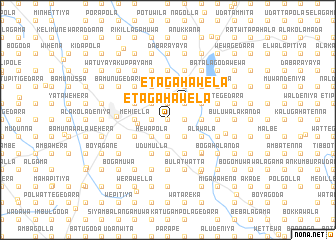map of Etagahawela
