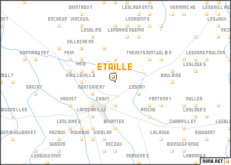 map of Étaillé