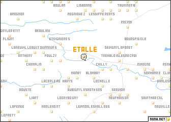 map of Étalle