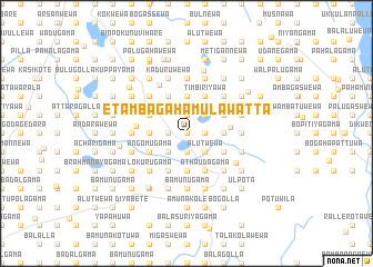map of Etambagahamulawatta