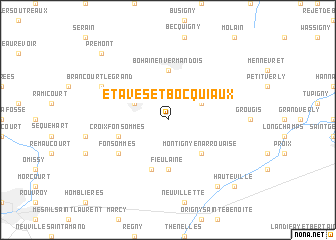 map of Étaves-et-Bocquiaux