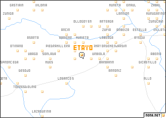 map of Etayo