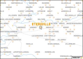 map of Éteauville