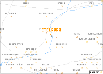 map of Eteläpää