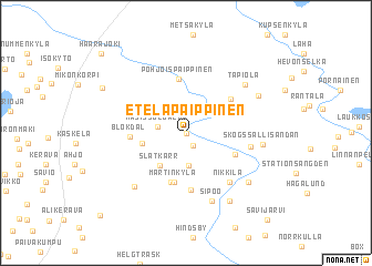 map of Etelä-Paippinen