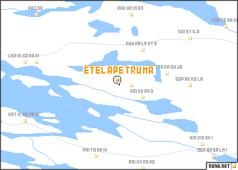 map of Etelä-Petruma