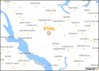 map of Ethel