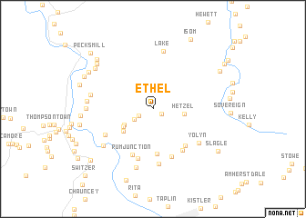 map of Ethel