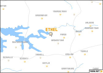 map of Ethel