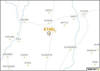 map of Ethel