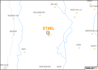 map of Ethel