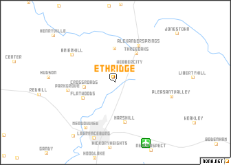 map of Ethridge