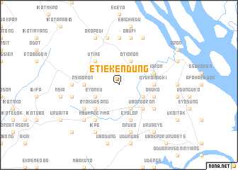 map of Etieke Ndung