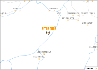 map of Étienne