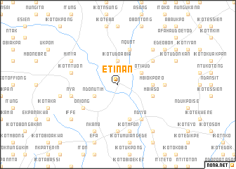 map of Etinan