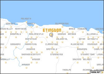 map of Etingdon