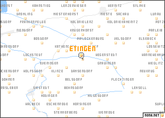 map of Etingen