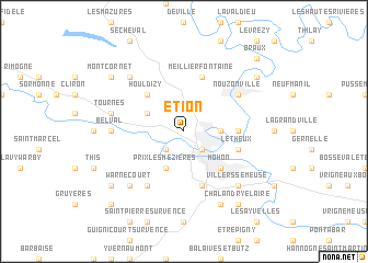 map of Étion