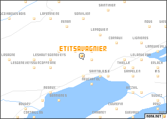 map of etit-Savagnier