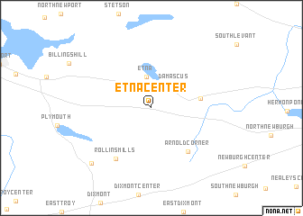 map of Etna Center