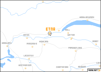 map of Etna