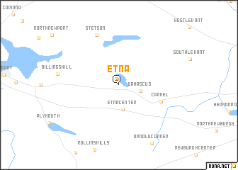 map of Etna