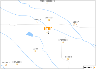 map of Etna