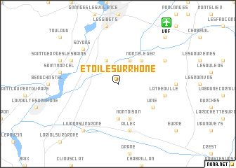 map of Étoile-sur-Rhône